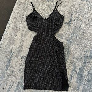 Cut Out Sequin Dress